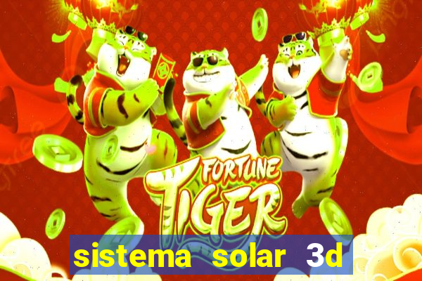 sistema solar 3d em movimento